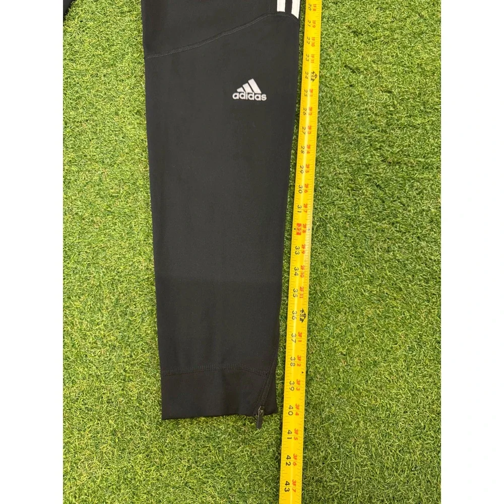 Adidas Response‎ Climalite Track Pants Mens Medium Black White Stripe Joggers